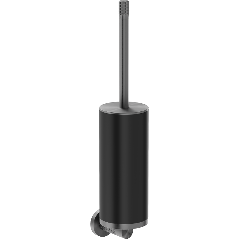 Mexen Triv perie de toaletă, negru/gun gri periat - 70A33071-66B