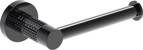 Mexen Triv WC-papír tartó, fekete króm - 70A33025-73