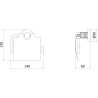 Mexen Triv suport pentru hârtie igienică, crom - 70A33021-00