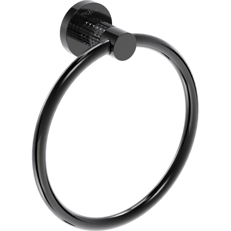 Mexen Triv cuiere pentru prosoape, crom negru - 70A33031-73