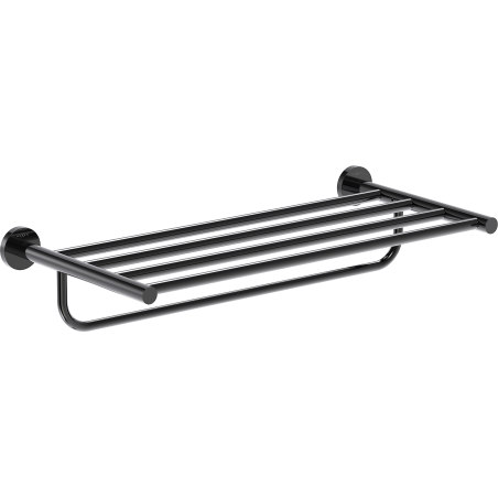 Mexen Ovio raft pentru prosoape, crom negru - 70A19581-73