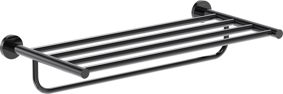 Mexen Ovio törölközőtartó, fekete króm - 70A19581-73