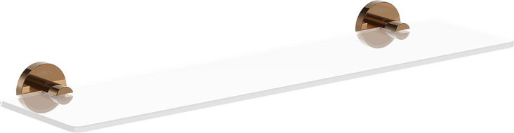 Mexen Ovio lógó üvegpolc, rózsaarany - 70A19561-60