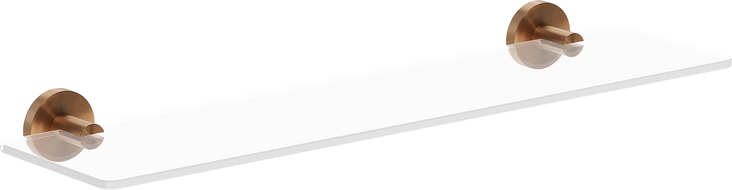 Mexen Ovio függő üvegpolc, polírozott réz - 70A19561-65