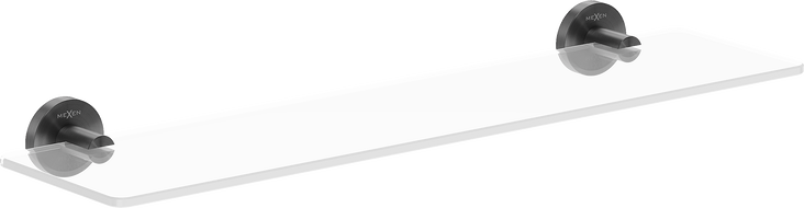 Mexen Ovio függő üvegpolc, gun grey kefe - 70A19561-66