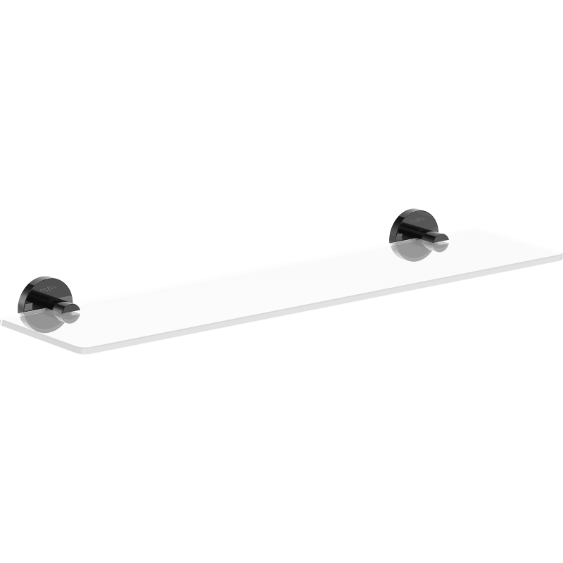 Mexen Ovio raft de sticlă suspendat, chrome negru - 70A19561-73