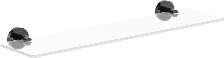 Mexen Ovio raft de sticlă suspendat, chrome negru - 70A19561-73