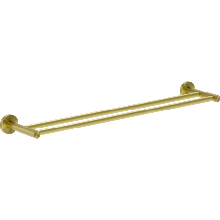 Mexen Ovio kettős törölközőtartó, arany kefefinish - 70A19547-55