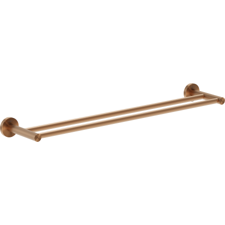 Mexen Ovio kettős törölközőtartó, kefe hatású réz - 70A19547-65