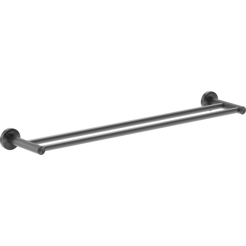 Mexen Ovio cuier dublu pentru prosoape, gun gray periat - 70A19547-66