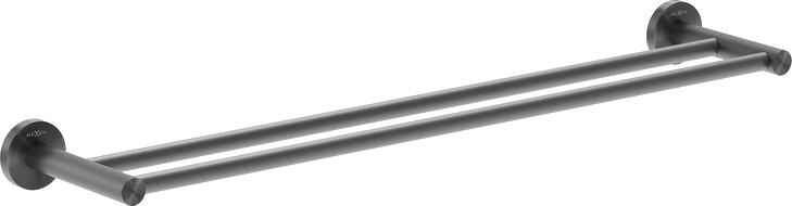 Mexen Ovio kettős törülközőtartó, matt szürke - 70A19547-66