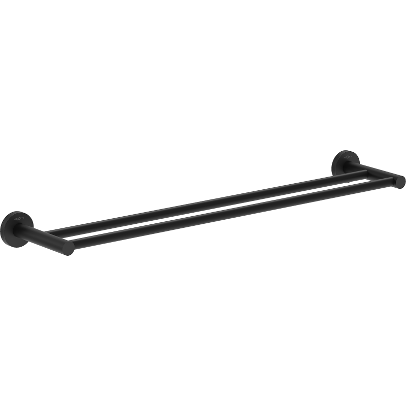 Mexen Ovio cuier dublu pentru prosoape, negru - 70A19547-70