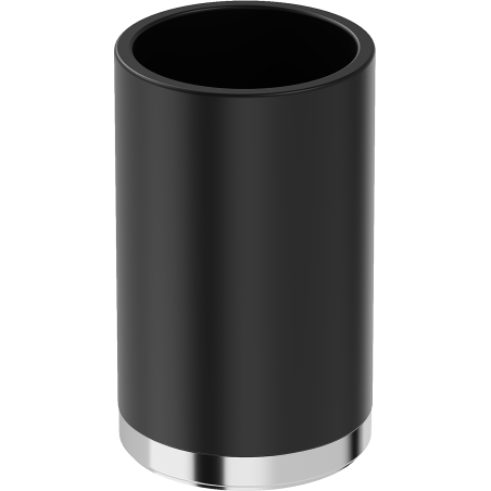 Mexen Triv álló fogkefés bögre, fekete/króm - 70A33053-00B
