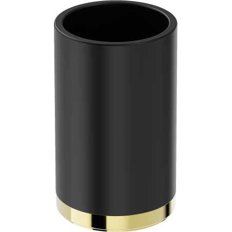 Mexen Triv álló fogkefetartó, fekete/arany - 70A33053-50B