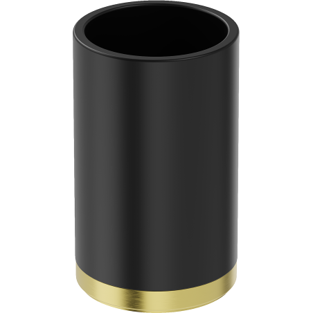 Mexen Triv pahar pentru periuțe de dinți, negru/auriu periat - 70A33053-55B