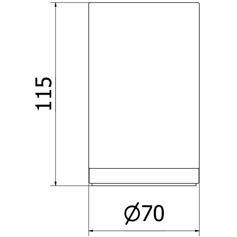Mexen Triv pahar pentru periuță de dinți, negru/gun gray periat - 70A33053-66B