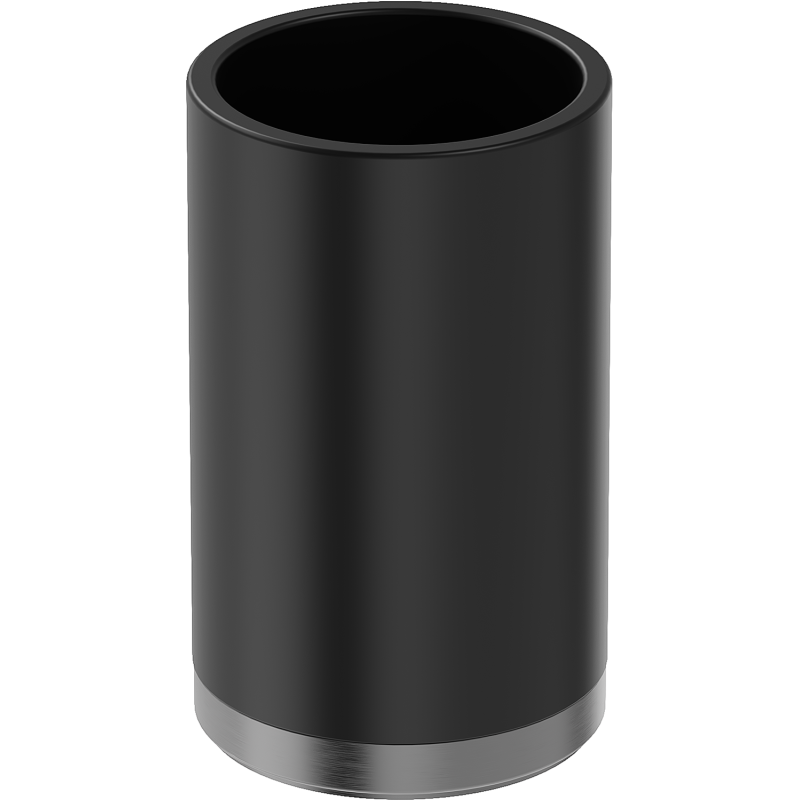 Mexen Triv pahar pentru periuță de dinți, negru/gun gray periat - 70A33053-66B