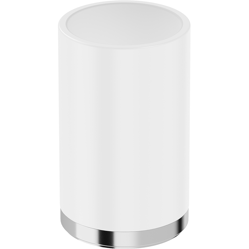Mexen Triv álló fogkefetartó, fehér/króm - 70A33053-00W