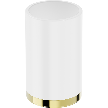 Mexen Triv suport periuțe de dinți pe blat, alb/auriu - 70A33053-50W