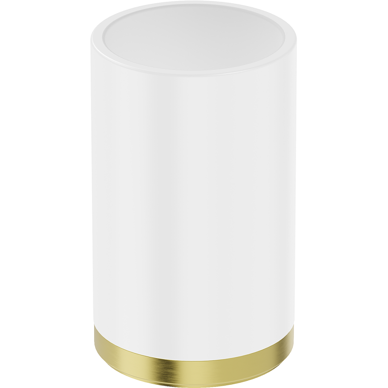 Mexen Triv suport pentru periuțe de dinți, alb/auriu periat - 70A33053-55W