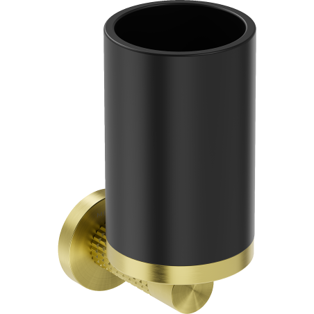 Mexen Triv suport pentru periuțe de dinți, negru/auriu periat - 70A33051-55B