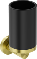 Mexen Triv fogkefe tartó, fekete/kefélt arany - 70A33051-55B