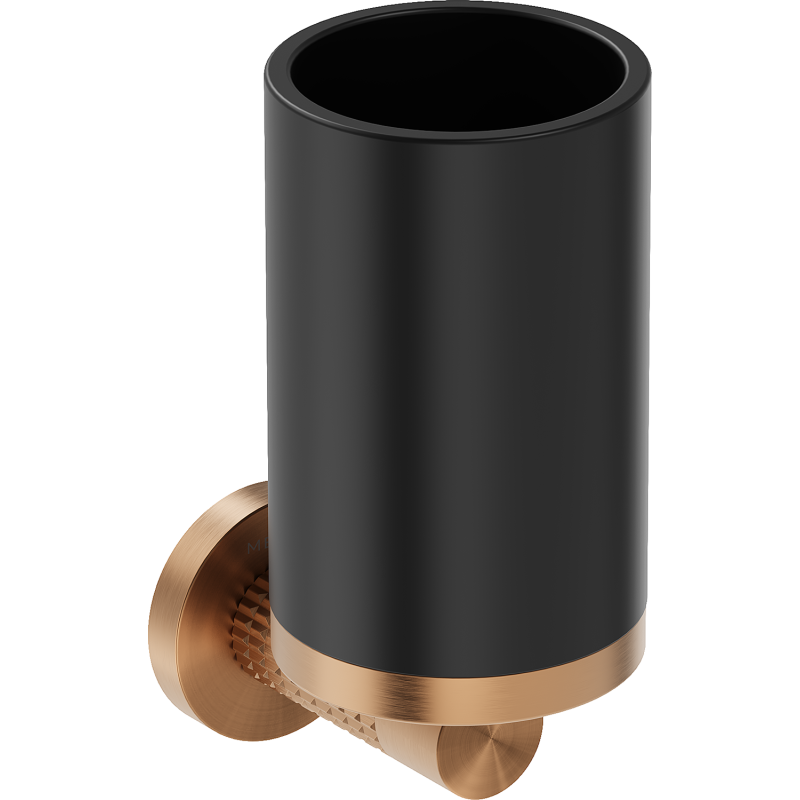 Mexen Triv fogkefetartó, fekete/kefézett réz - 70A33051-65B