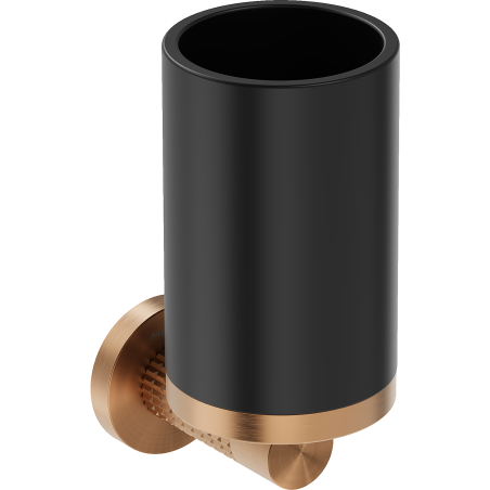 Mexen Triv fogkefetartó, fekete/kefézett réz - 70A33051-65B
