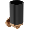 Mexen Triv pahar pentru periuțe de dinți, negru/cupru periat - 70A33051-65B