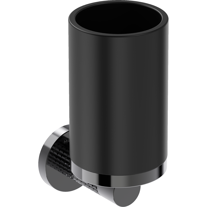 Mexen Triv pahar pentru periuță de dinți, negru/crom negru - 70A33051-73B