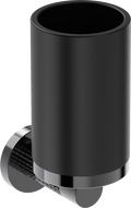 Mexen Triv fogkefe pohár, fekete/fekete króm - 70A33051-73B