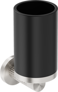 Mexen Triv fogkefe pohár, fekete/kefélt nikkel - 70A33051-97B