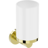 Mexen Triv suport pentru periuțe de dinți, alb/auriu - 70A33051-50W