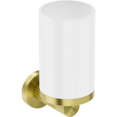 Mexen Triv suport pentru periuțe de dinți, alb/auriu periat - 70A33051-55W