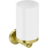 Mexen Triv fogkefe tartó, fehér/fényes arany - 70A33051-55W