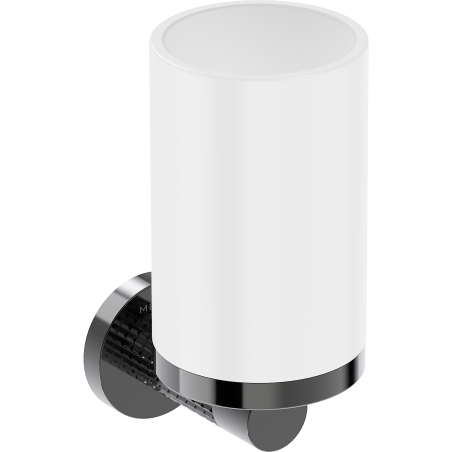 Mexen Triv fogkefetartó, fehér/fekete króm - 70A33051-73W