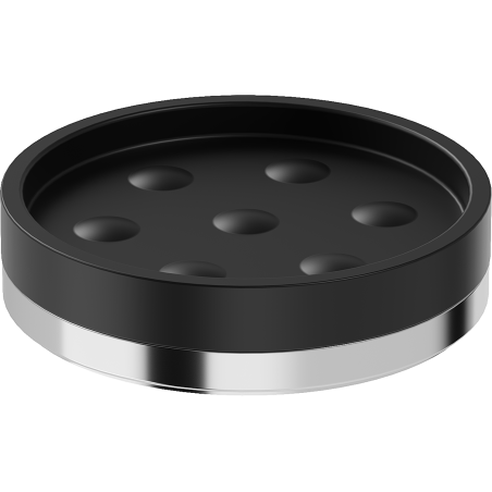 Mexen Triv szappantartó álló, fekete/króm - 70A33057-00B