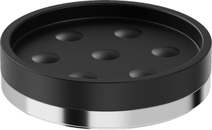 Mexen Triv szappantartó álló, fekete/króm - 70A33057-00B