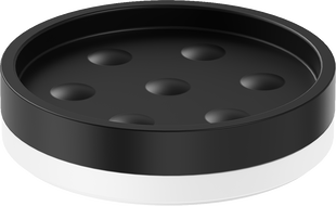 Mexen Triv szappantartó álló, fekete/fehér - 70A33057-20B