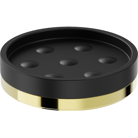 Mexen Triv álló szappantartó, fekete/arany - 70A33057-50B