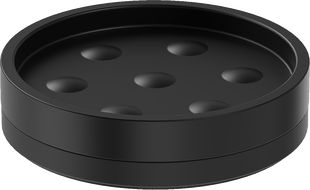 Mexen Triv savonieră de sine stătătoare, neagră - 70A33057-70B