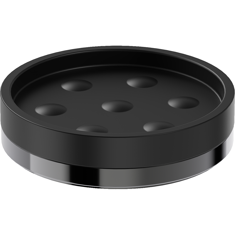 Mexen Triv săpunieră de stat, negru/crom negru - 70A33057-73B