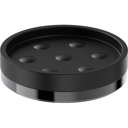 Mexen Triv săpunieră de stat, negru/crom negru - 70A33057-73B