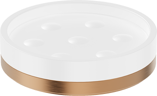 Mexen Triv săpunieră de stat, albă/cupru periat - 70A33057-65W