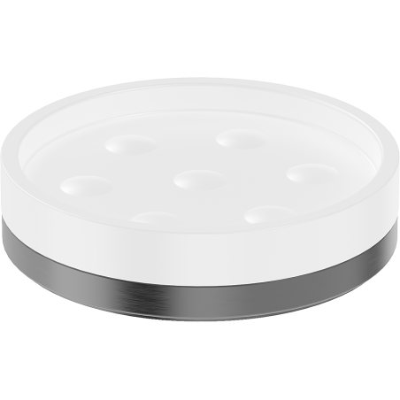 Mexen Triv săpunieră de sine stătătoare, albă/gun gray periat - 70A33057-66W