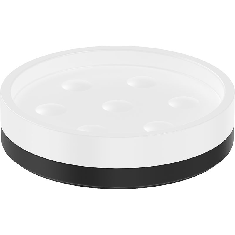 Mexen Triv szappantartó álló, fehér/fekete - 70A33057-70W