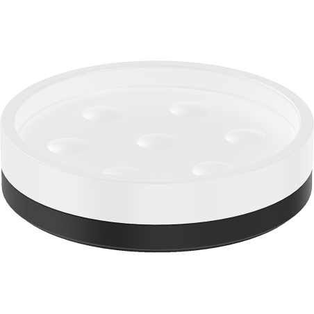 Mexen Triv săpunieră de sine stătătoare, alb/negru - 70A33057-70W