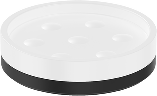 Mexen Triv szappantartó álló, fehér/fekete - 70A33057-70W