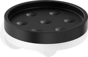 Mexen Triv szappantartó, fekete/fehér - 70A33055-20B