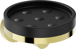 Mexen Triv săpunieră, neagră/aurie - 70A33055-50B